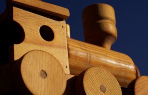 wooden train